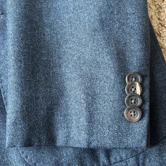 *Luxury* Finamore 1925 Napoli Navy Hand Tailored Patch Pocket Blazer Eu 52 US 40 - Picture 5 of 16